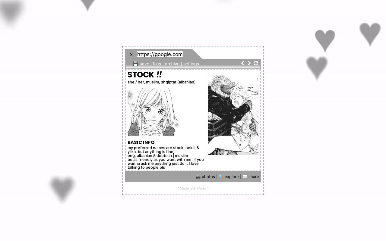 Carrd profile picture for @stockk